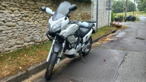 Moto accidentée
